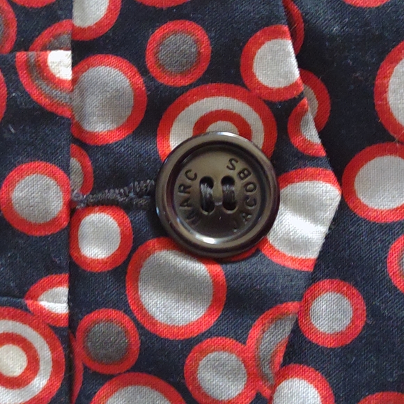 Marc Jacobs lined navy and red circle skirt size 2 - Picture 11 of 11